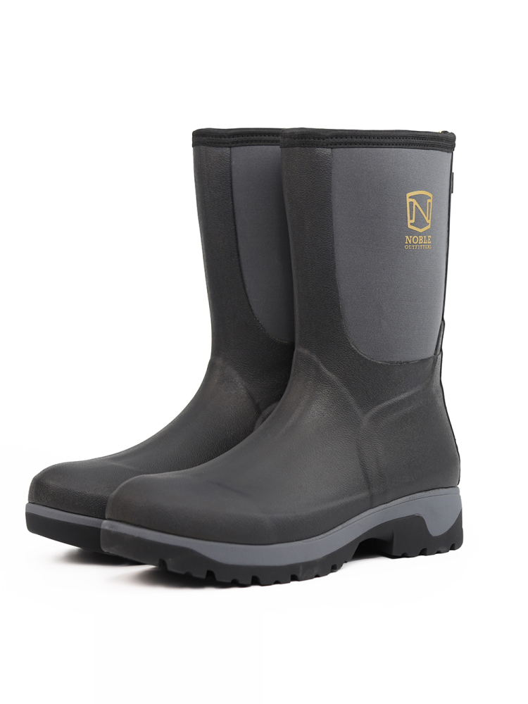 Fishing Boots - Men's Mid-Calf Waterproof Rain Boots Thick