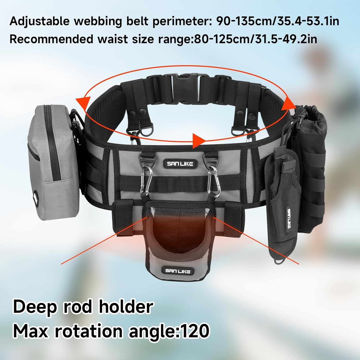 SANLIKE Fishing Belt Rod Holde – обзор и цена Fishing Belt
