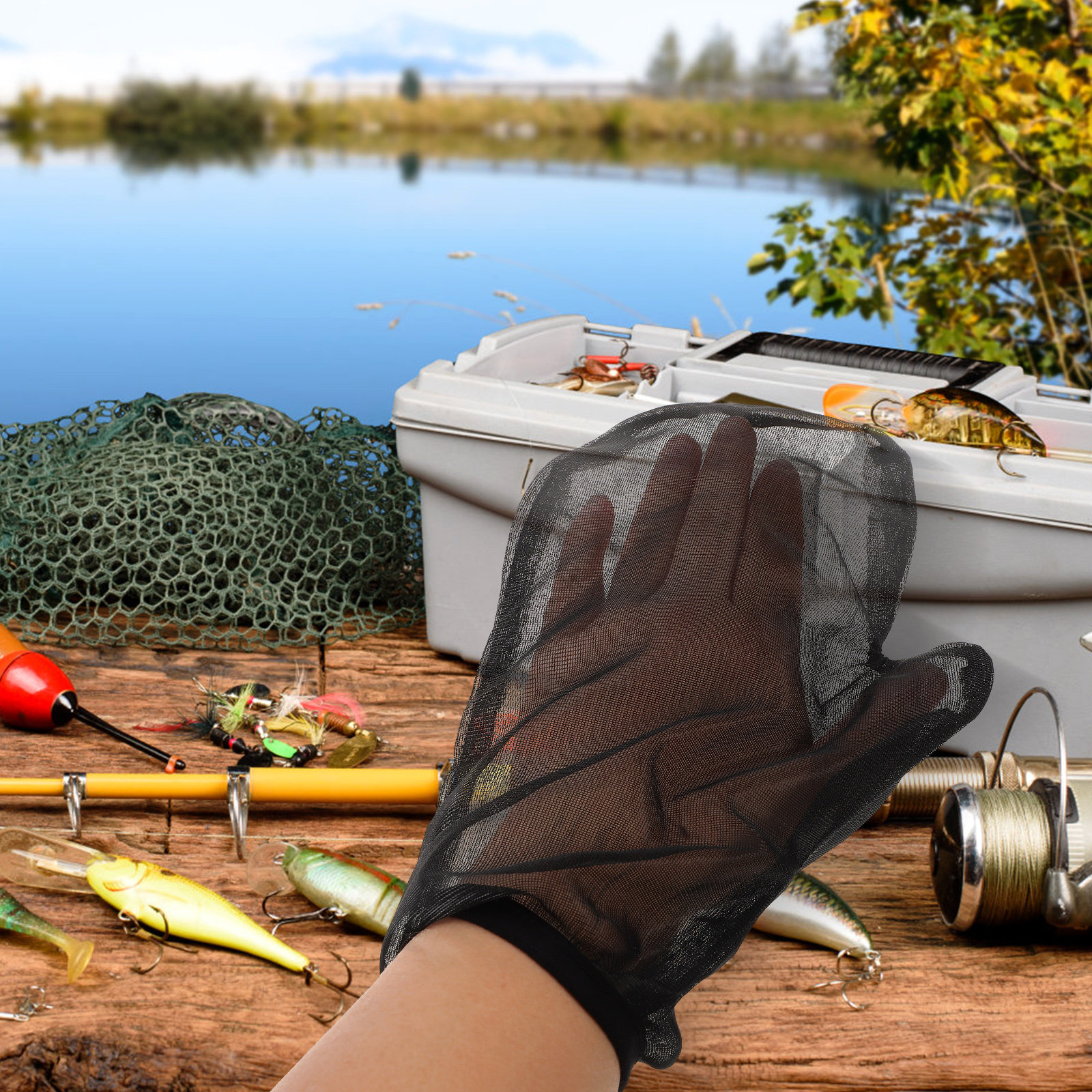 1Set Anti Insect Mesh Suit Ful – обзор и цена Fishing Gloves