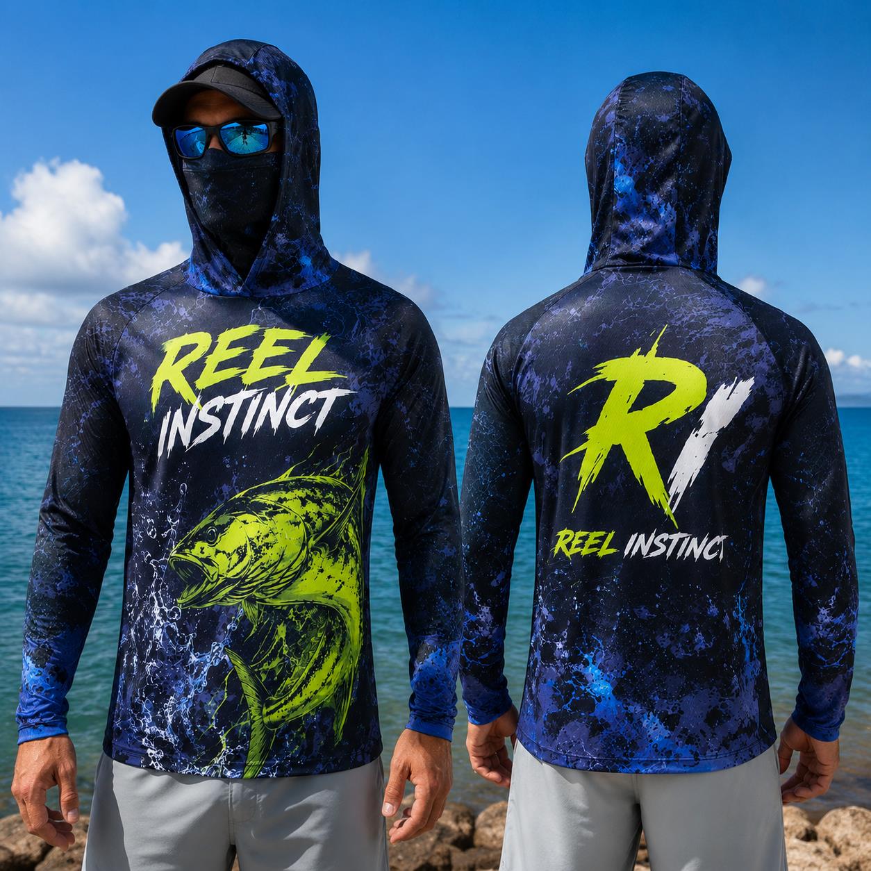 Fishing Hoodie Shirt Men Long  – обзор и цена Fishing Mask Sun Protection