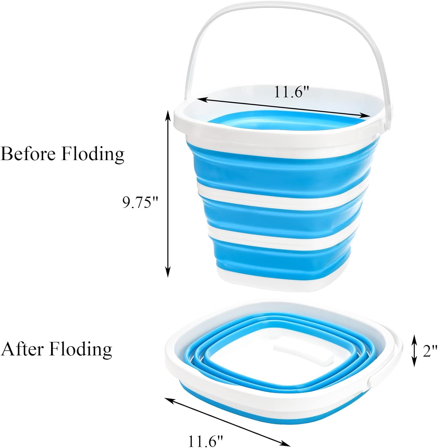 Collapsible Plastic Bucket 2 P – обзор и цена Fishing Backpack