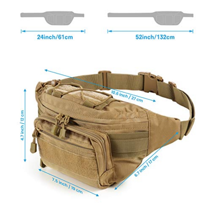 Tactical Fanny Pack, Military  – обзор и цена Fishing Belt