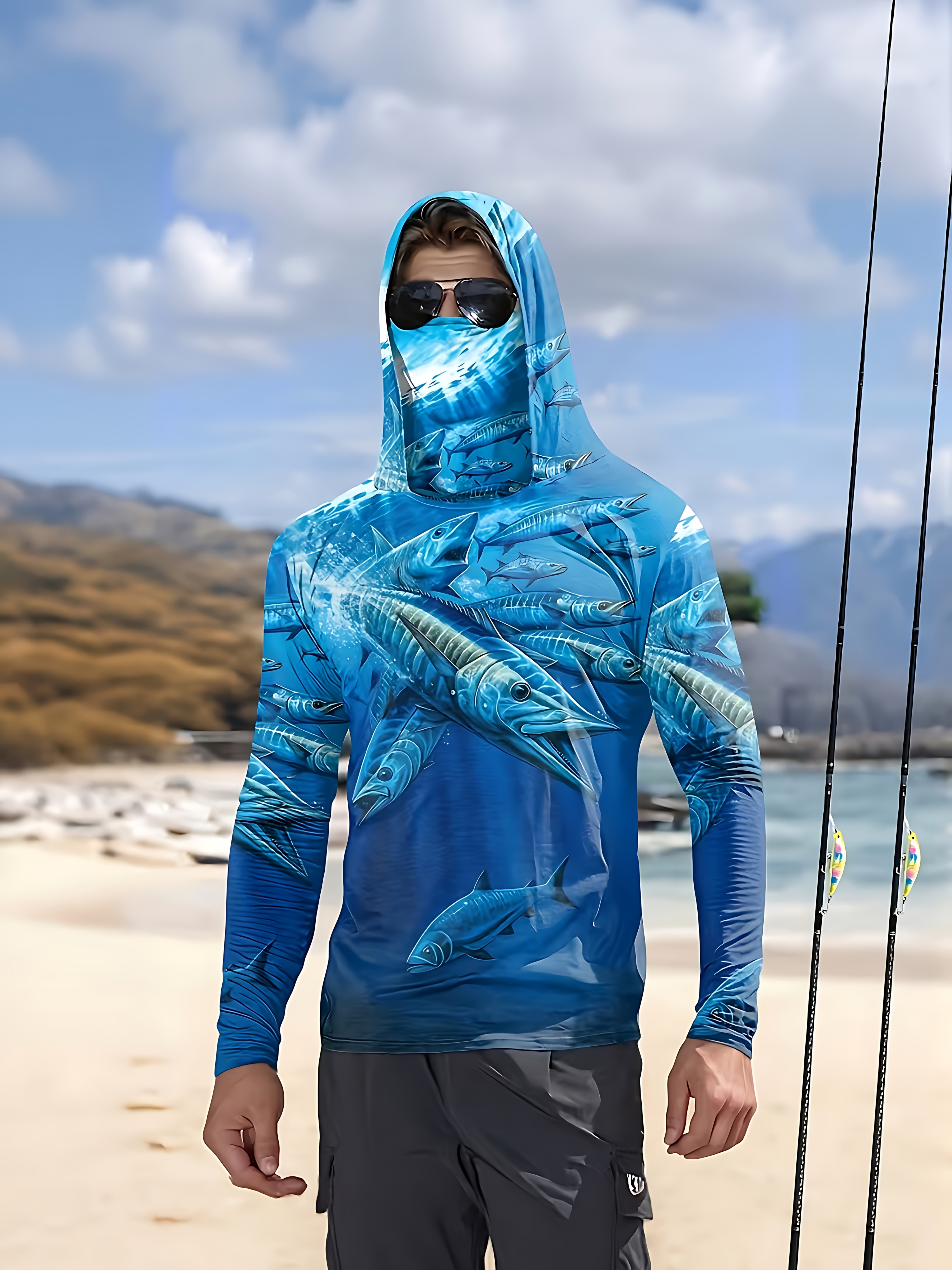 Fishing Shirt Hooded Men Fishi – обзор и цена Fishing Shirt Uv Protection