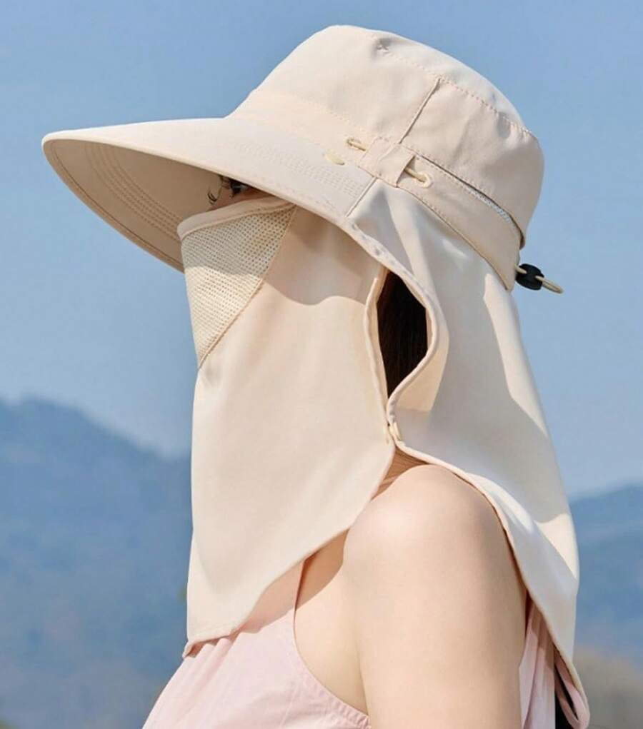 Women Wide Brim Sun Hat With F – обзор и цена Fishing Mask Sun Protection