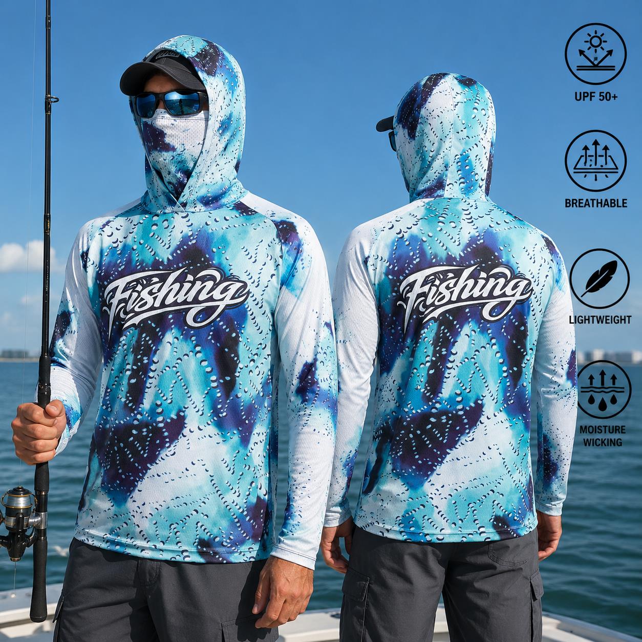 Fishing Shirt Hooded Men Fishi – обзор и цена Fishing Mask Sun Protection