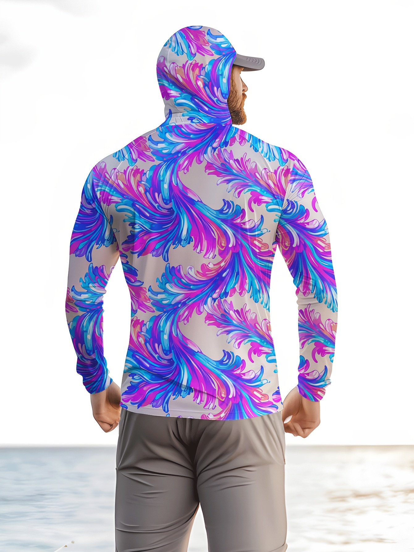 Men Hood Fishing Shirt long sl – обзор и цена Fishing Shirt Uv Protection
