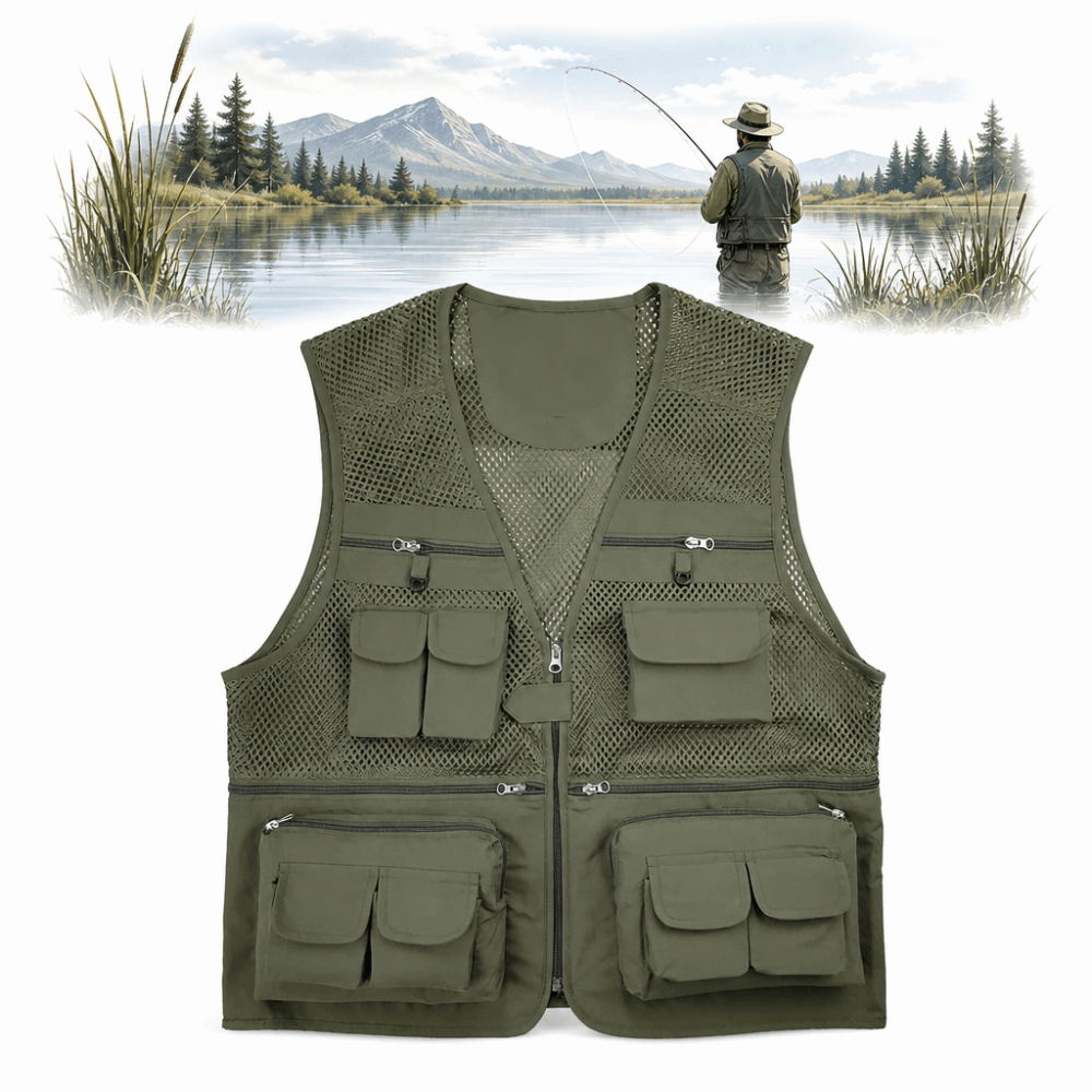 Durable with 16 Pockets Fishin – обзор и цена Fishing Vest
