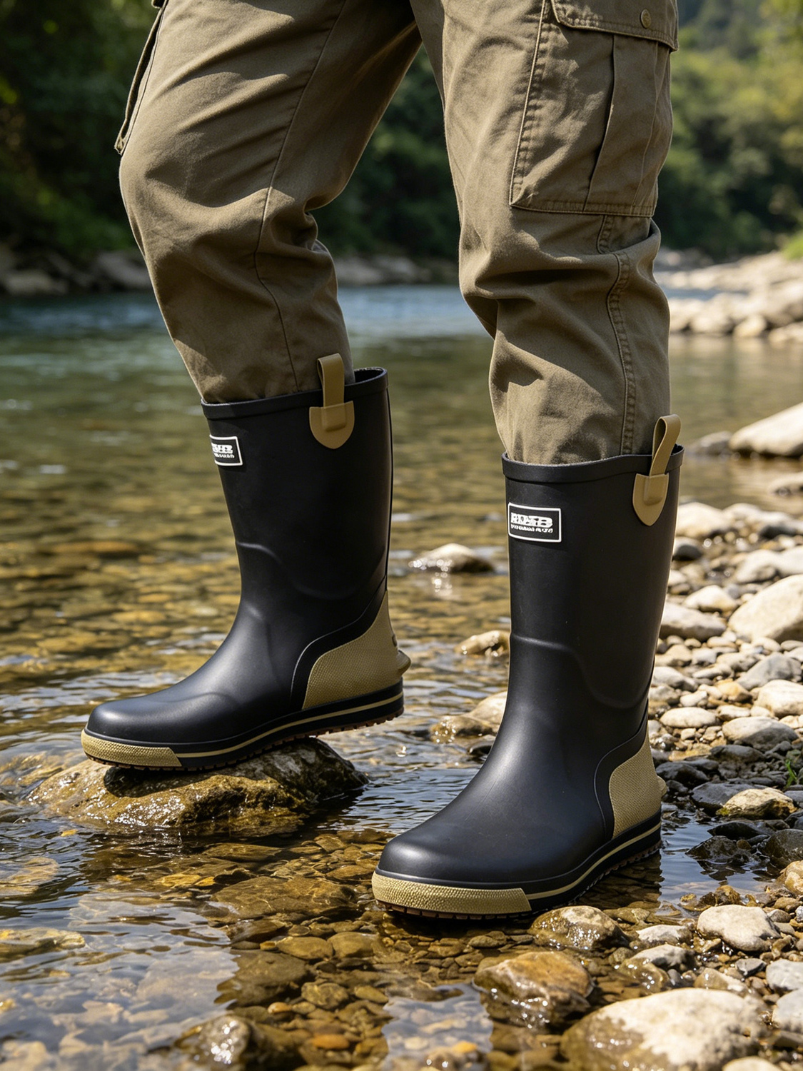 Men's Mid-High Rubber Rain Boo – обзор и цена Fishing Boots