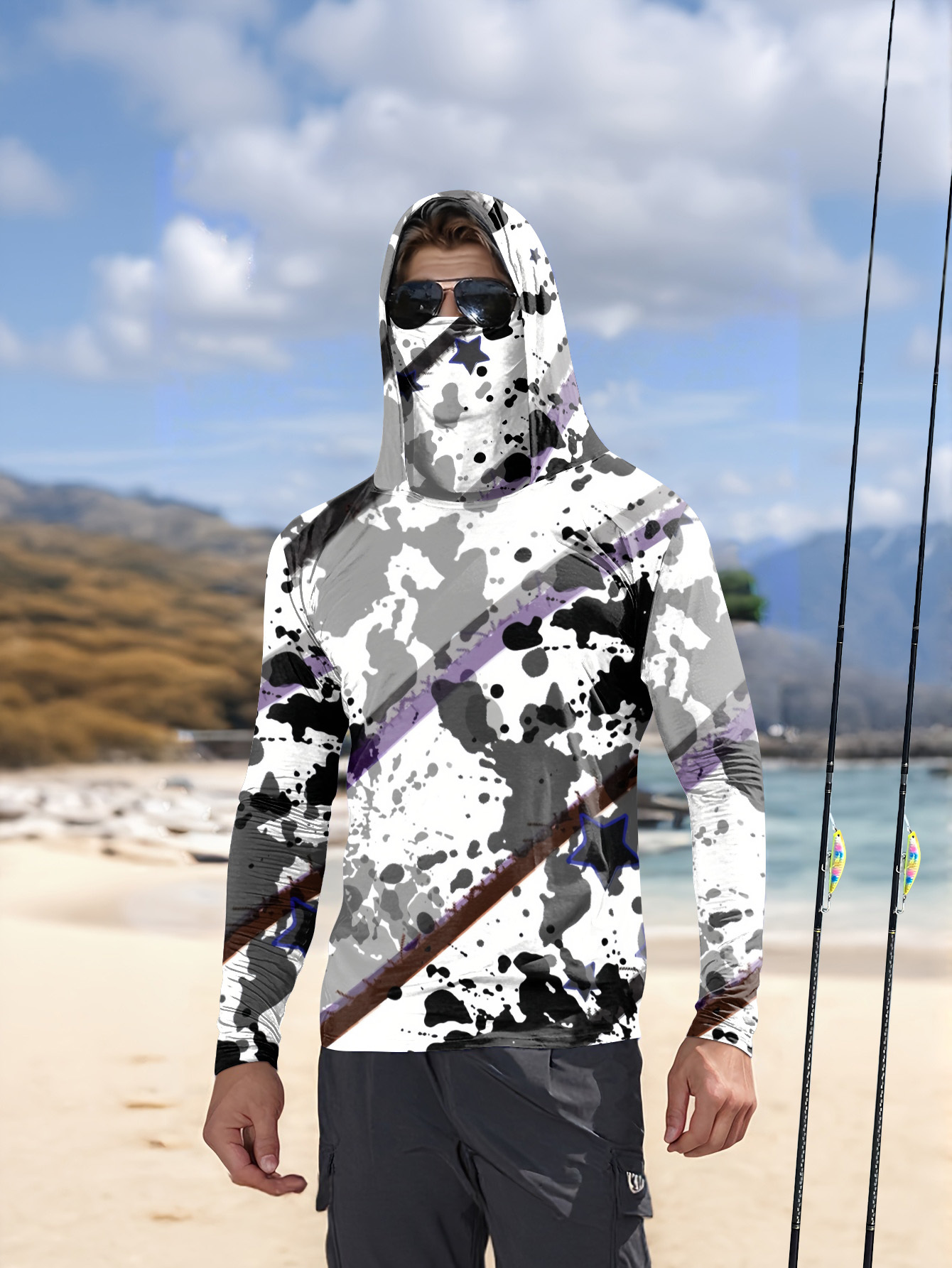 Men Hood Fishing Shirt long sl – обзор и цена Fishing Shirt Uv Protection