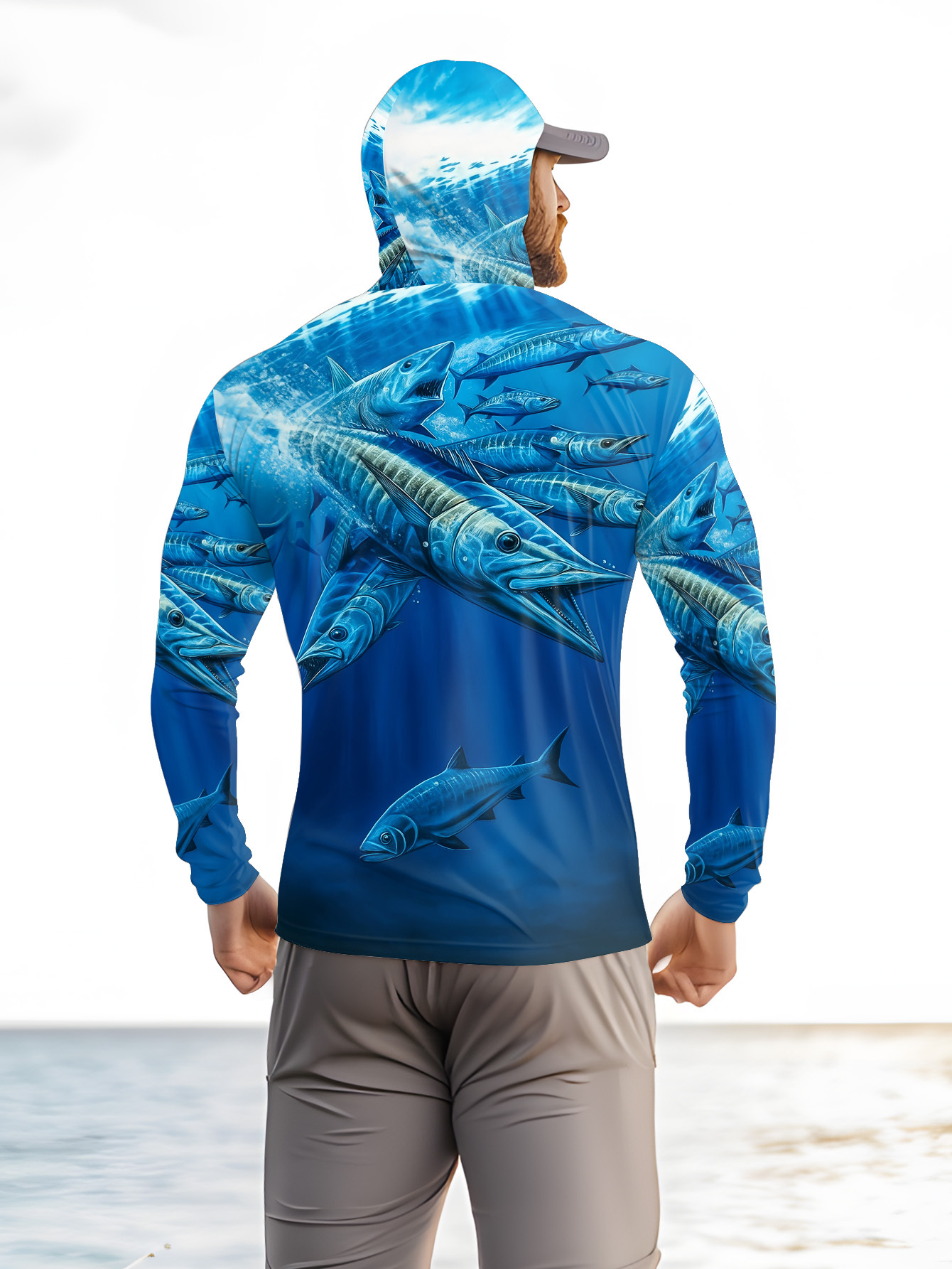 Men Hood Fishing Shirt long sl – обзор и цена Fishing Shirt Uv Protection