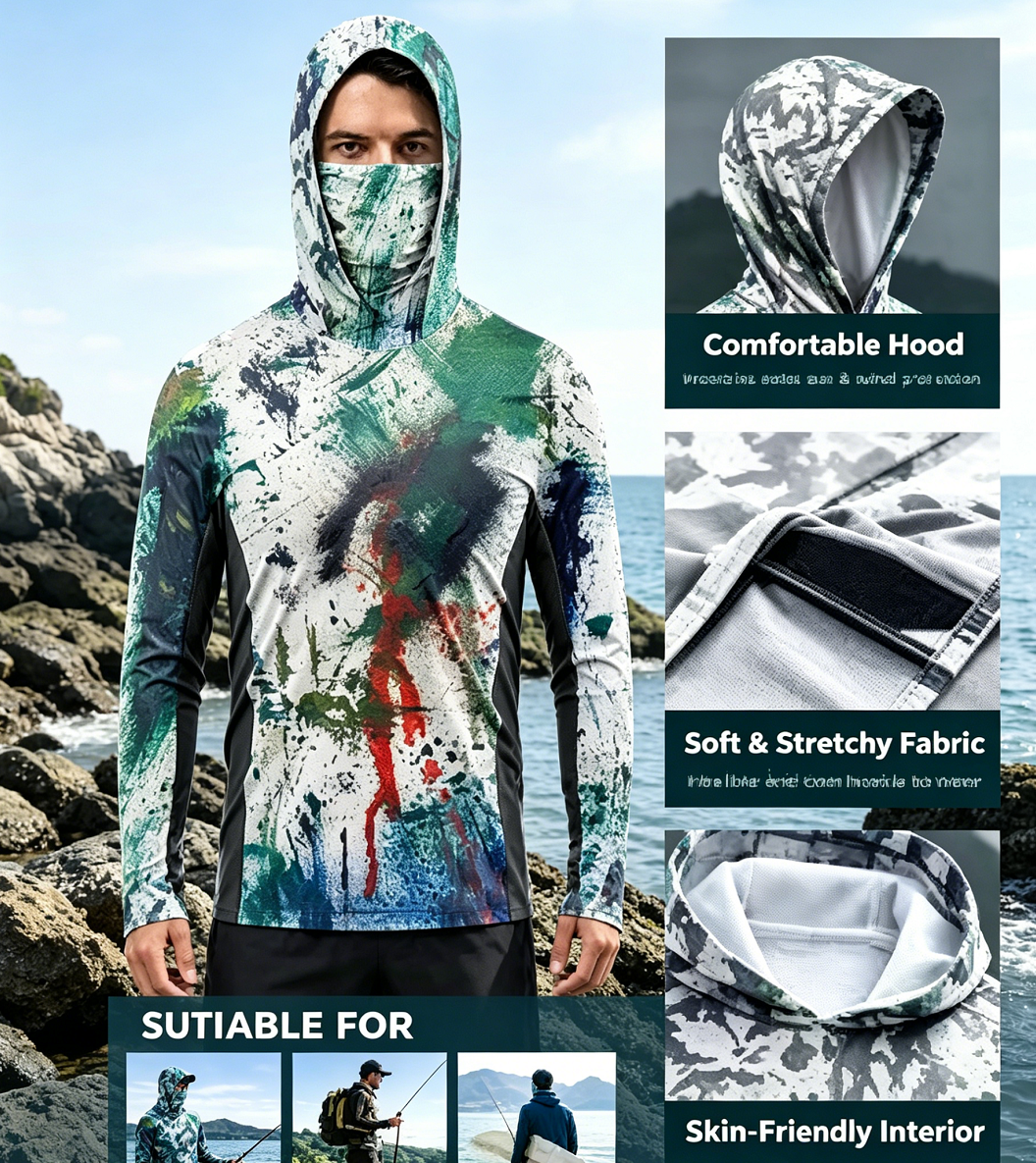 Fishing Clothing Men's Long Sl – обзор и цена Fishing Shirt Uv Protection
