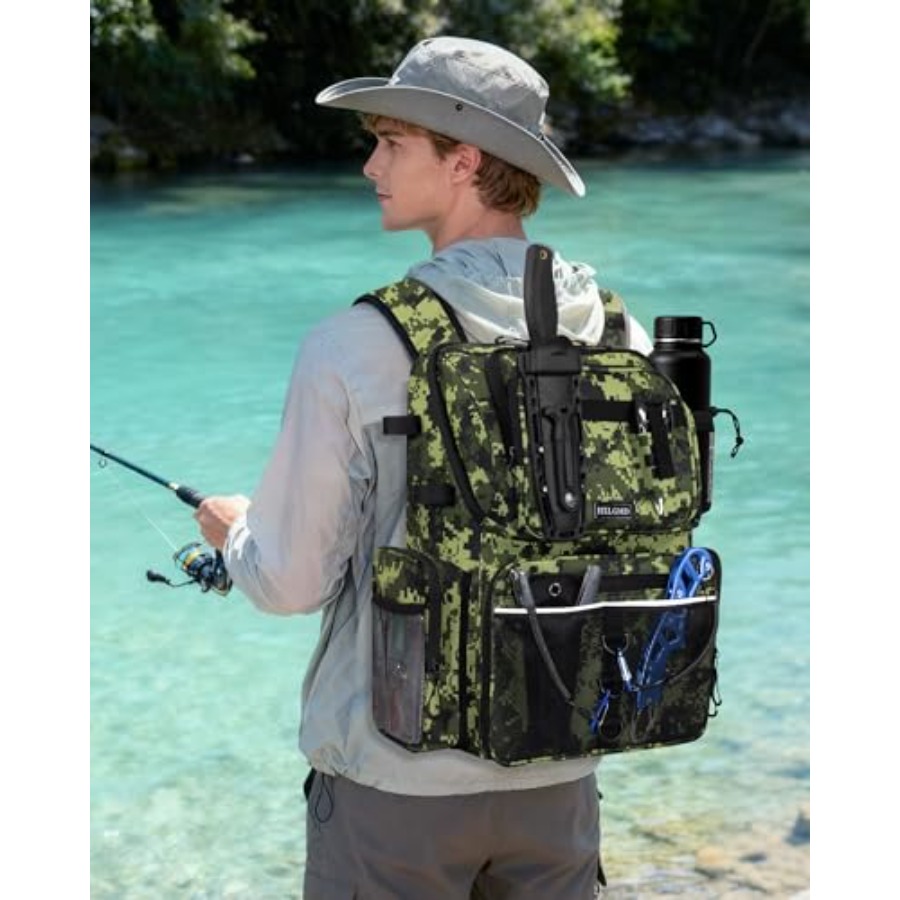 Fishing Backpack with Rod Hold – обзор и цена Fishing Backpack