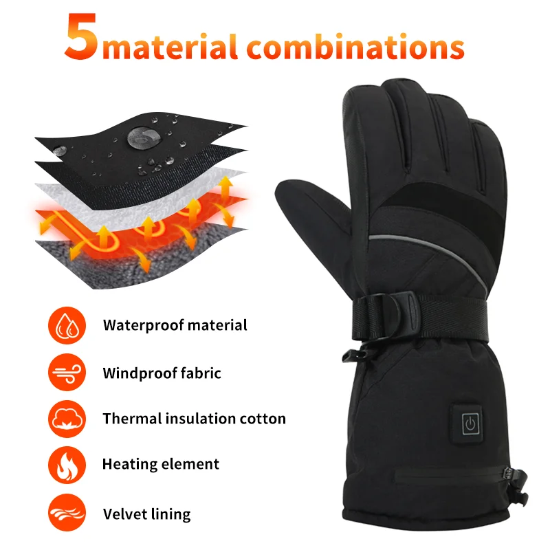 USB Rechargeable Heated Motorc – обзор и цена Fishing Gloves
